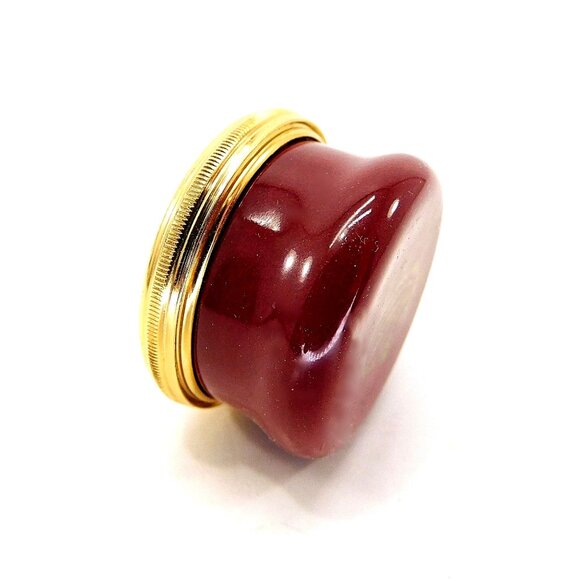 Halcyon Days Prince Andrew & Fergie Marriage Trinket Ring Box Battersea 1986 - Picture 6 of 9